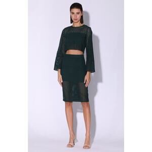 NEW Walter Baker Women's Size 12 A-Lineโ Faye Skirt Carnaby Eyelet NWOT